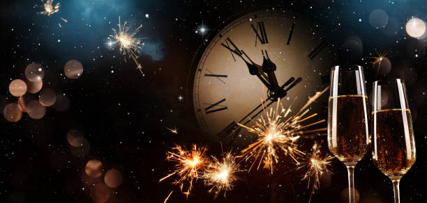istock New Years Eve celebration background 895518508