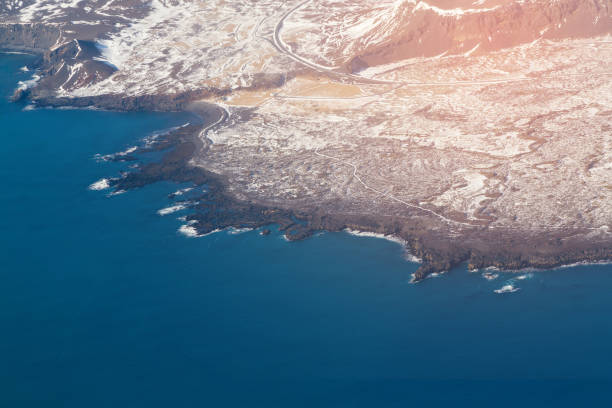 istock Top view seacoast landscape over the air view 895539402