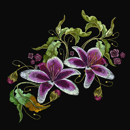 Ilustración de Bordado Lirios Orquídeas De Flores Flores Hermosas Orquídeas Tropicales Bordado De Estilo Clásico Plantilla Para Ropa Textiles Diseño De Camiseta y más Vectores Libres de Derechos de Bordado - iStock Ilustración de Bordado Lirios Orquídeas De Flores Flores Hermosas Orquídeas Tropicales Bordado De Estilo Clásico Plantilla Para Ropa Textiles Diseño De Camiseta y más Vectores Libres de Derechos de Bordado - iStock