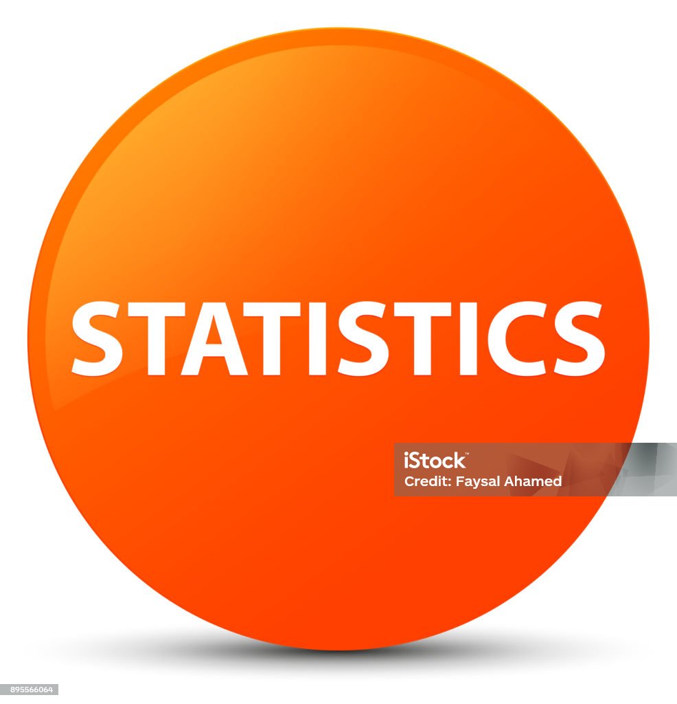 Statistics Graphics Orange Statistics Orange Round Button Stock Illustration - Download Image Now ...