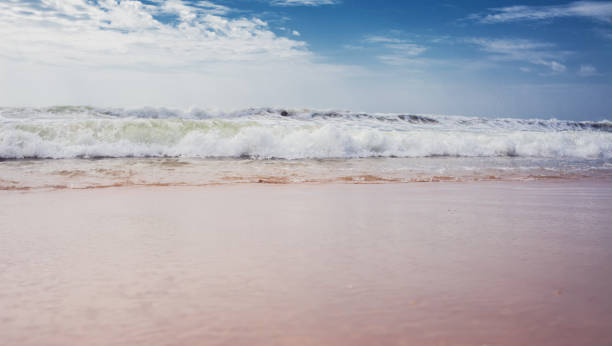 istock Beautiful  sand beach and tropical turquoise blue sea view 895645972