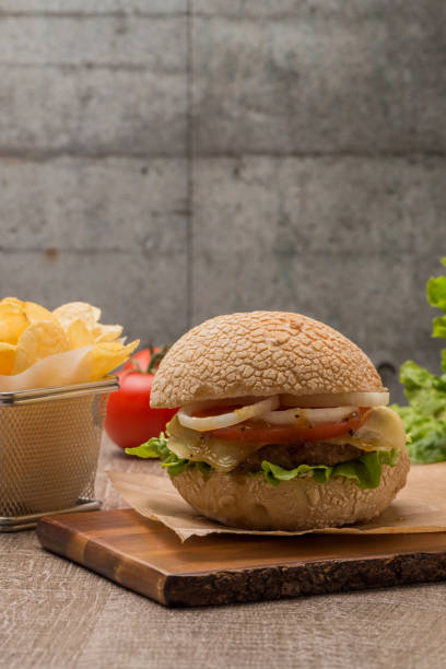 istock Homemade veggie burger 895666324
