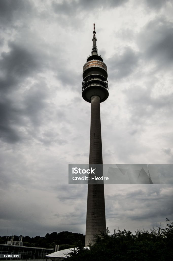Olympiaturm at Munich Architecture Stock Photo