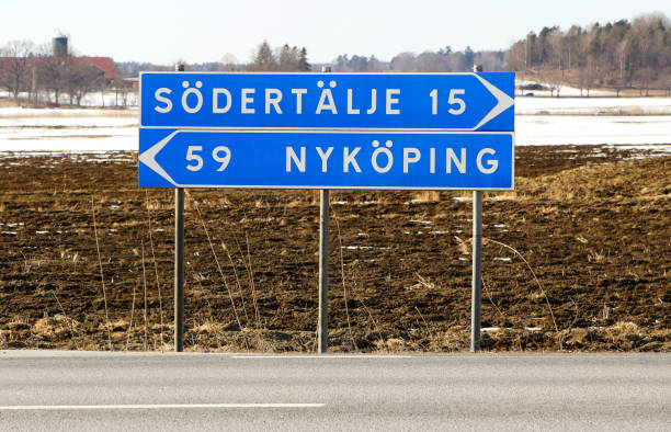 istock Signpost Sodertalje and Nykoping 895671926