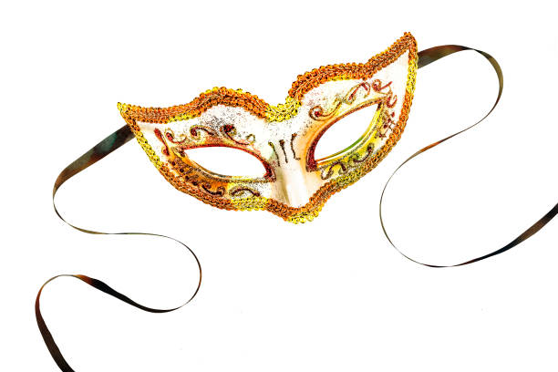 istock Wonderful Carnival mask isolated on white background. Mardi Gras. 895672158