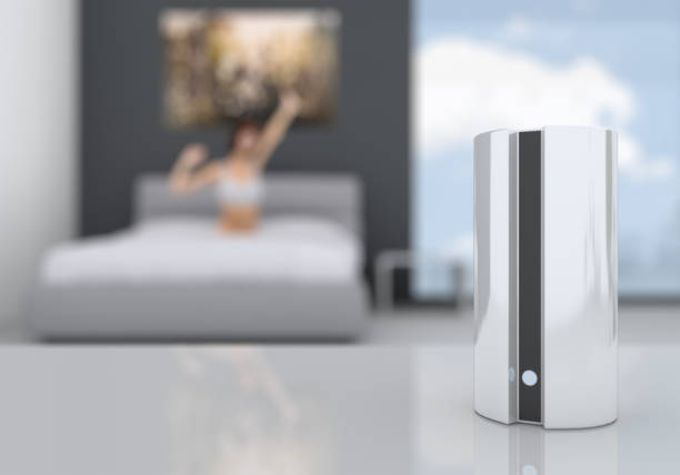 istock Smart speaker in a residential building 895672202