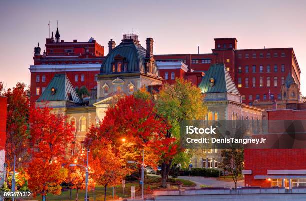Sherbrooke Quebec City Hall Stock Photo - Download Image Now - Sherbrooke - Quebec, Quebec, Canada