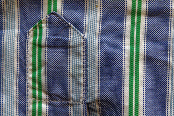 istock Part of blue striped shirt texture or background 895691662