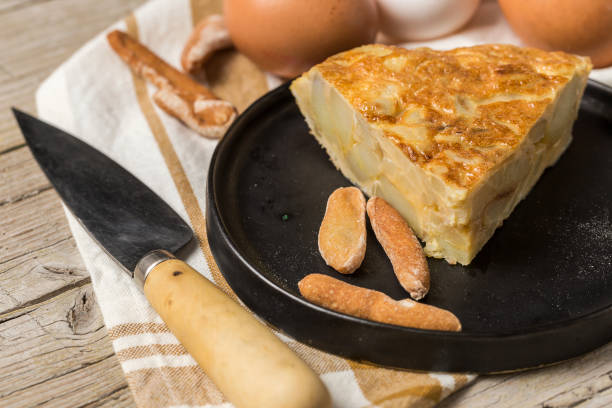 istock Delicious potato omelet 895703060