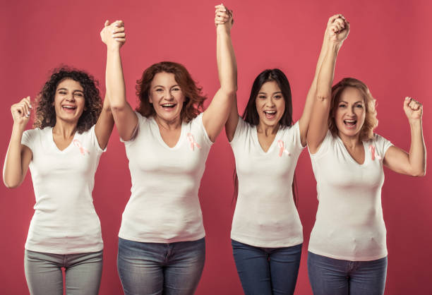 istock Women against breast cancer 895719834