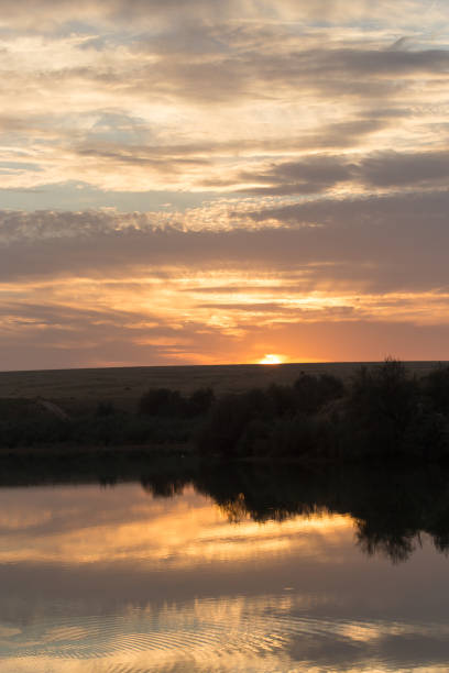 istock beautiful sunset on the lake 895719930