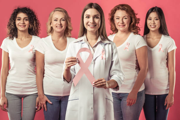 istock Women against breast cancer 895731200