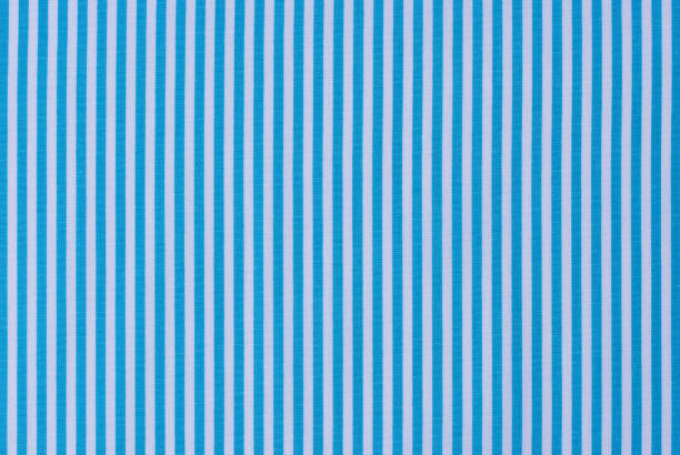 istock Cloth background texture of blue white striped textile 895746256