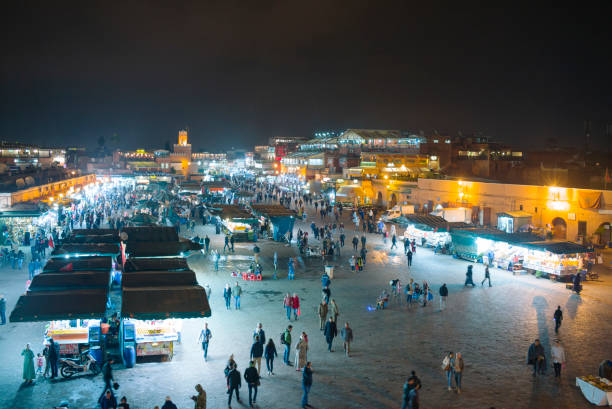 istock night at Jamaa el Fna, Marrakesh, Morocco 895778684