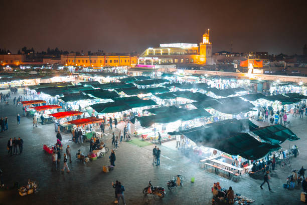 istock night at Jamaa el Fna, Marrakesh, Morocco 895778688