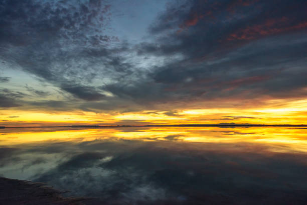 istock Beautiful Dawn at Salt Flats 895781486