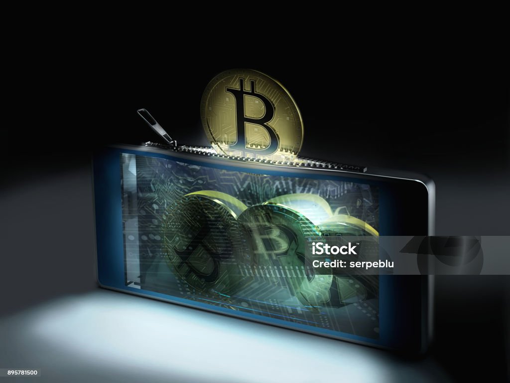 bitcoin cyber wallet bitcoin wallet for online cryptocurrency trading Cryptocurrency Stock Photo