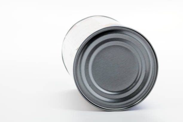 istock Bottom side of a tin can before opening 895791088