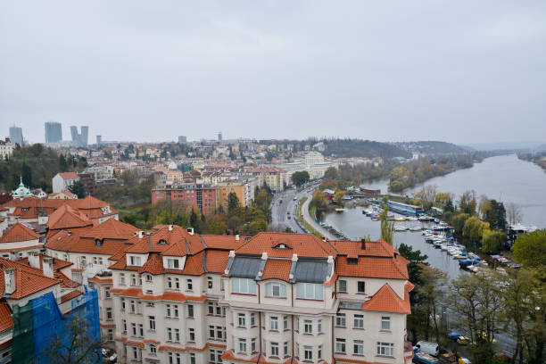 istock The Vltava embankment in Prague. 895794004