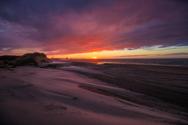 istock Seunset on a beach near Hirtshals 895802168
