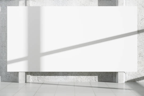 istock Concrete exterior with banner wall 895808528