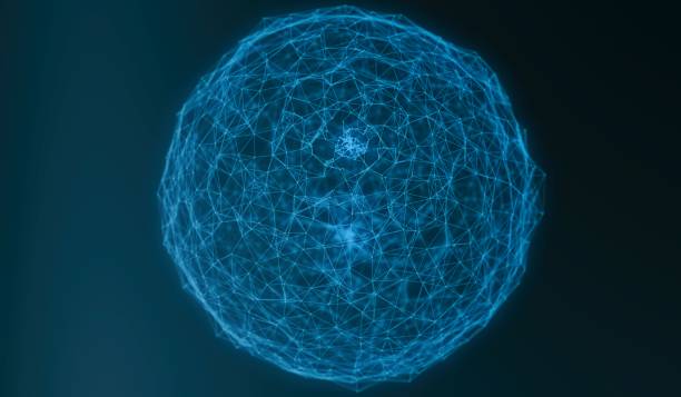 istock Electric plexus modern cold blue futuristic virtual technology background, Telecomunications concept, Network net digitally generated image. 895816054