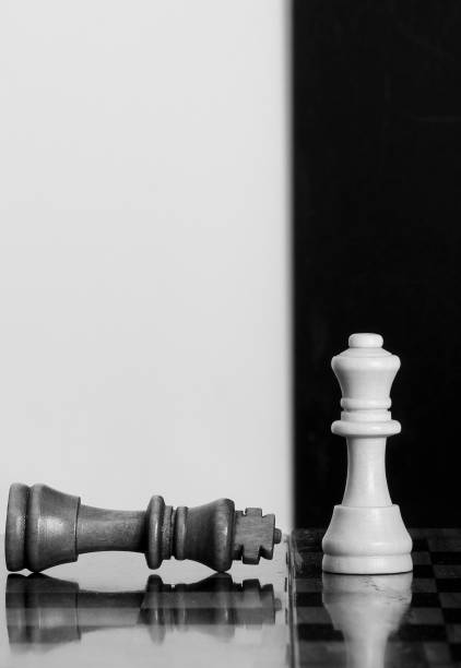 istock Chess photographed on a chessboard 895821250