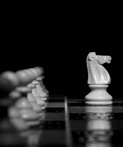 istock Chess photographed on a chessboard 895821388
