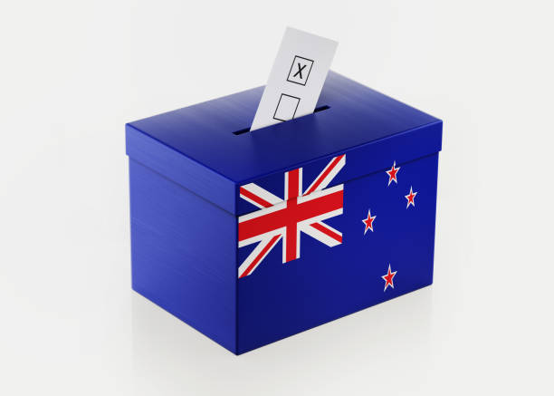 istock Ballot Box Textured with New Zealand Flag 895856932
