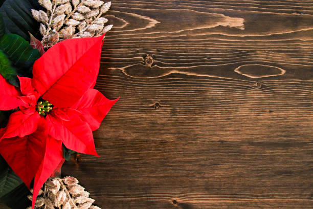 istock Christmas Holiday Background on Wood Grain 895867724