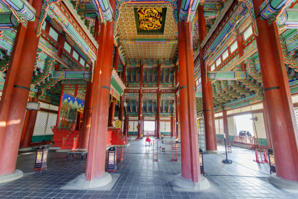 istock Dec 6,2017 inside Kunjongon  at Gyeongbok Palace, Seoul 895874914