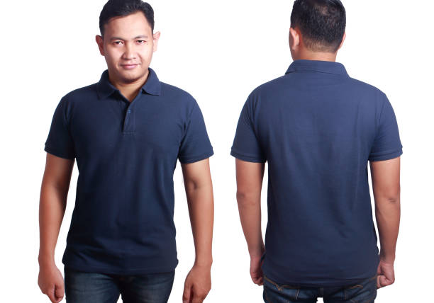 istock Dark Blue Polo Shirt Mockup Template 895895284