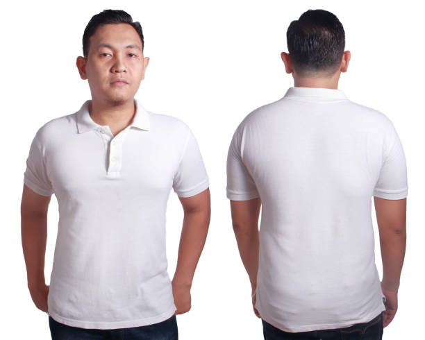 istock White polo shirt mockup template 895895406