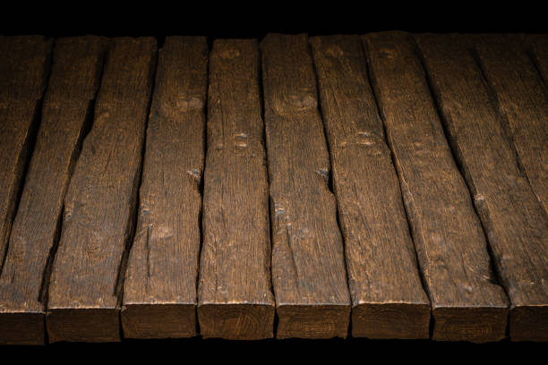 istock Wooden top and dark space 895921262