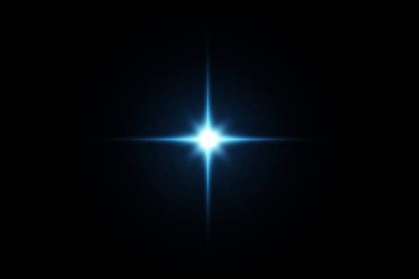 istock digital lens flare,sun burst on black background. 895950070