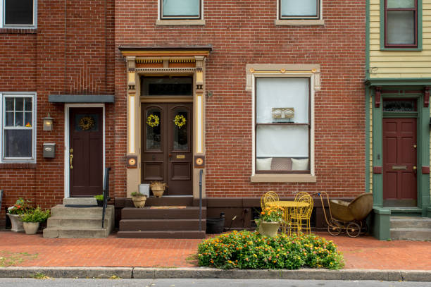 istock Houses alongside a Street 895972162