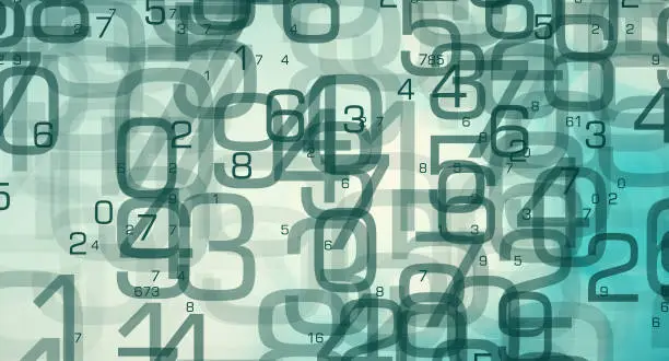 Photo of Numbers tech symbol, data scientist job