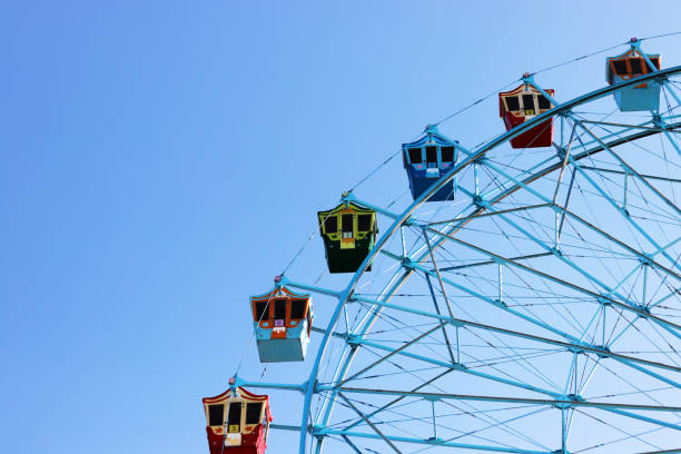 istock A Ferris wheel in an amusement park. 895977316