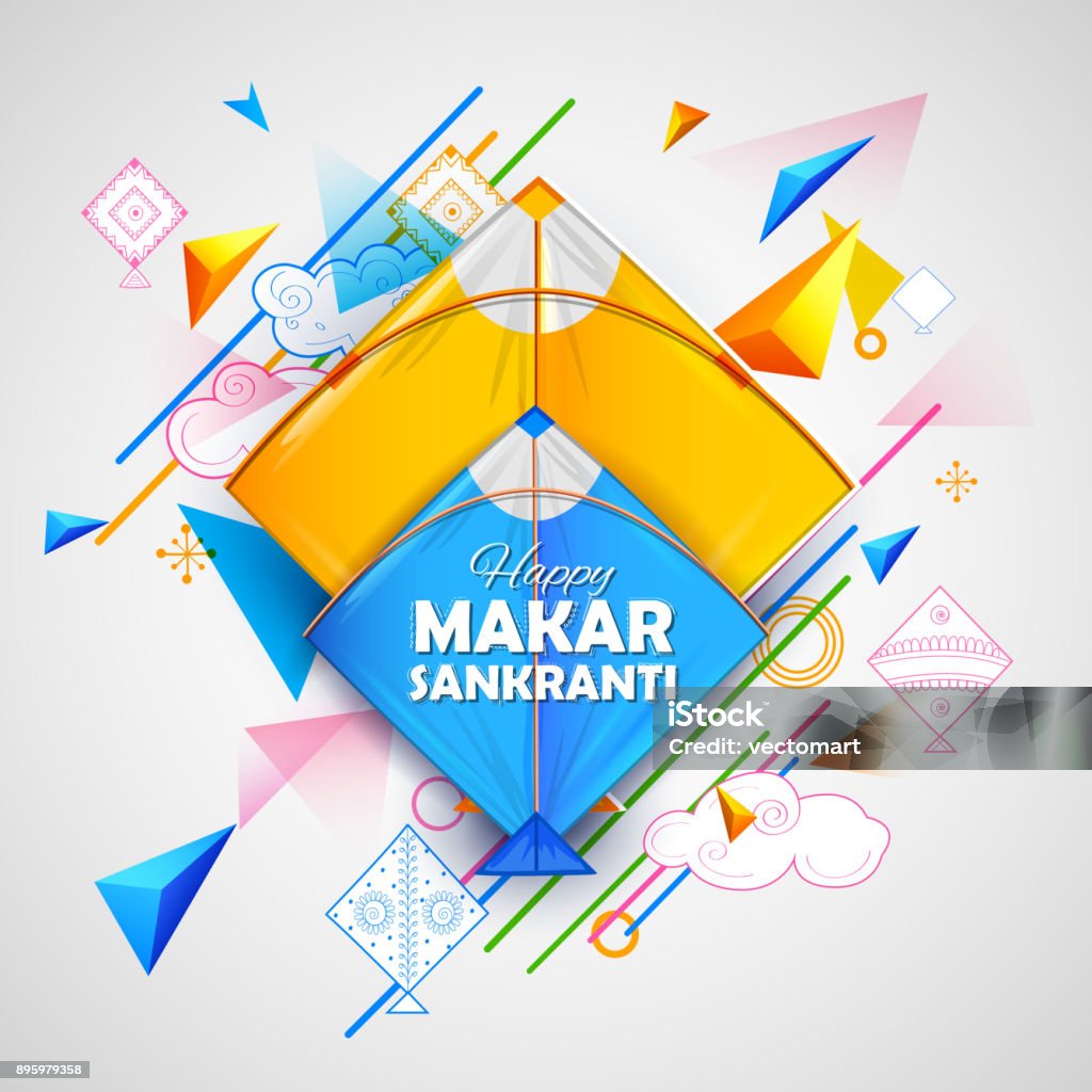 Hình Nền Makar Sankranti Hạnh Phúc Với Dây Diều Đầy Màu Sắc Cho Lễ ...