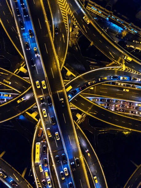 istock Highway junction aerial view 895996860