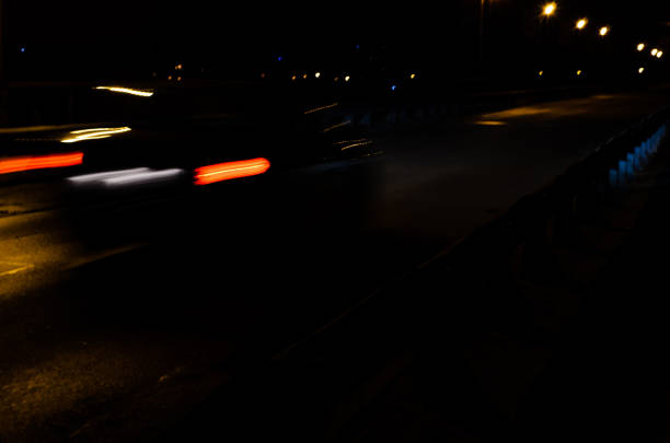 istock Trails of the car lights 895997490