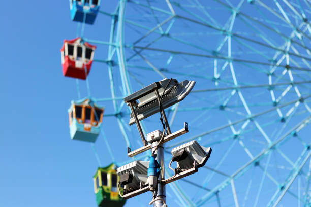 istock The lighting in an amusement park 896019020