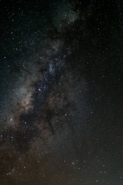 istock milky way galaxy, Long exposure photograph, with grain. 896032404