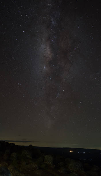 istock milky way galaxy, Long exposure photograph, with grain. 896032904