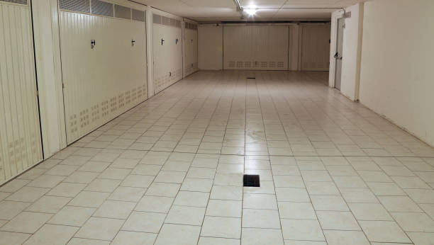 istock interior of a parking with the box 896039298