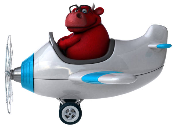 istock Fun red bull - 3D Illustration 896039750