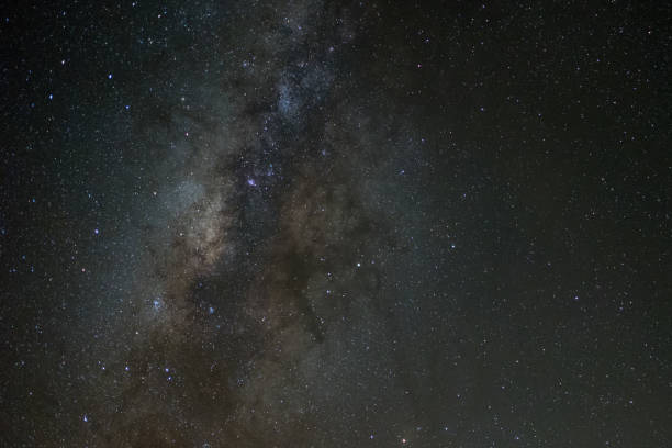 istock milky way galaxy, Long exposure photograph, with grain. 896040112