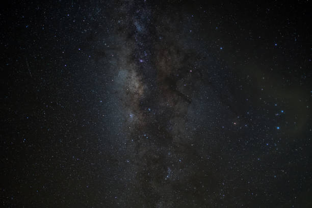 istock milky way galaxy, Long exposure photograph, with grain. 896040216