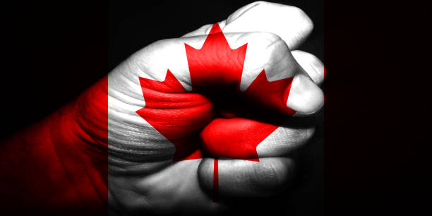 istock National flags with punch figure on the black background 896049376