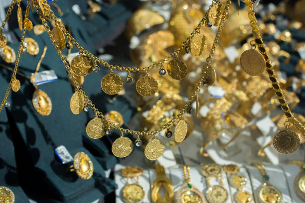 istock Plenty of geniune Turkish gold coins 896049880
